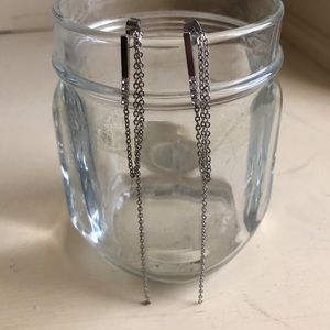 Simple and Dainty Silver Dangle Earrings!!!!